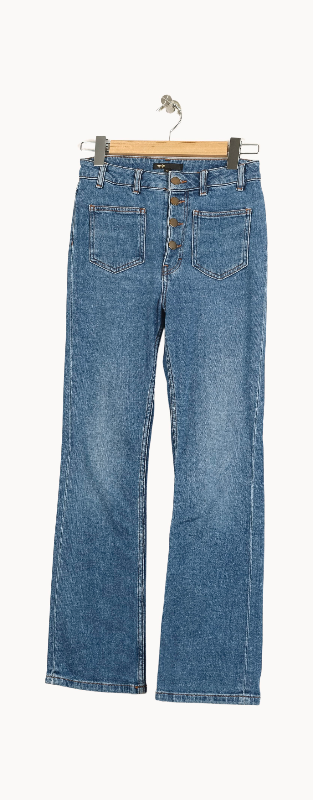 Jean Bleu - Taille M/38 de la marque Maje | PARAD33772 - Vendu par Paradigme - Image 2