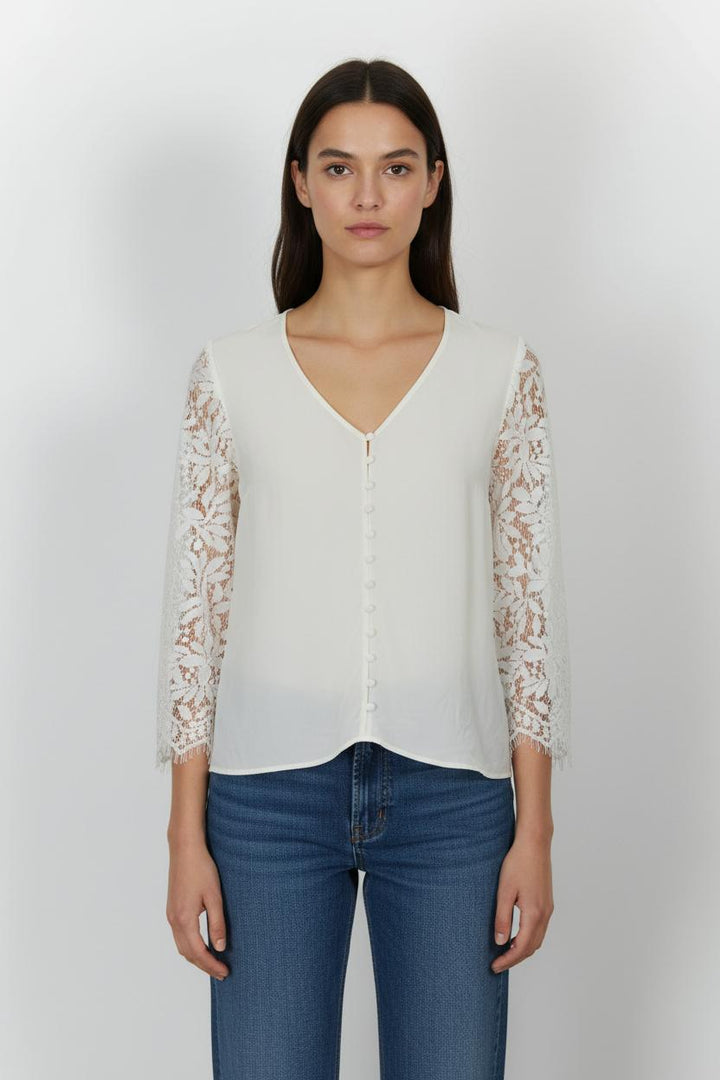 Blouse Blanche - Taille M/38 de la marque Sézane | PARAD33779 - Vendu par Paradigme - Image 1