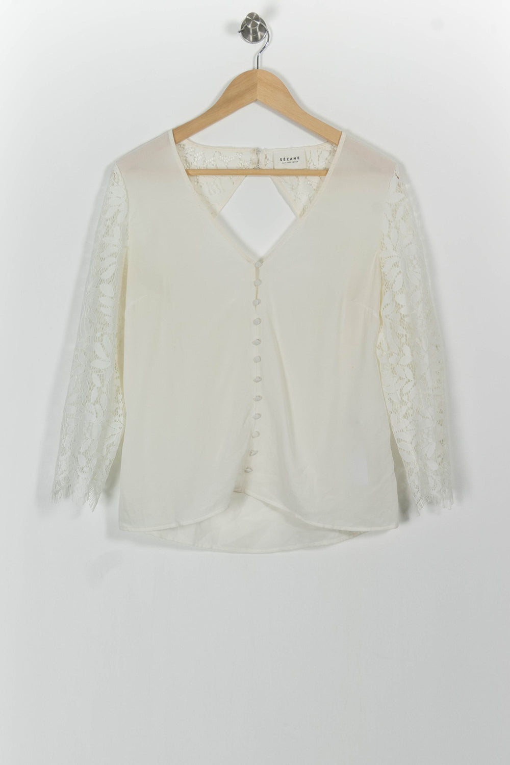 Blouse Blanche - Taille M/38 de la marque Sézane | PARAD33779 - Vendu par Paradigme - Image 2