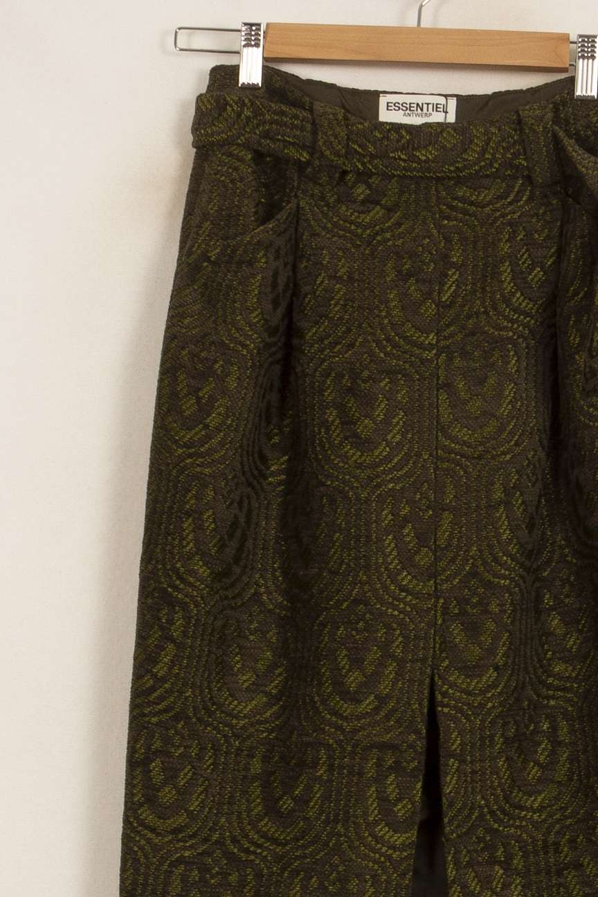 Jupe Midi Verte - Taille S/36 de la marque Essentiel Antwerp | PARAD33788 - Vendu par Paradigme - Image 3