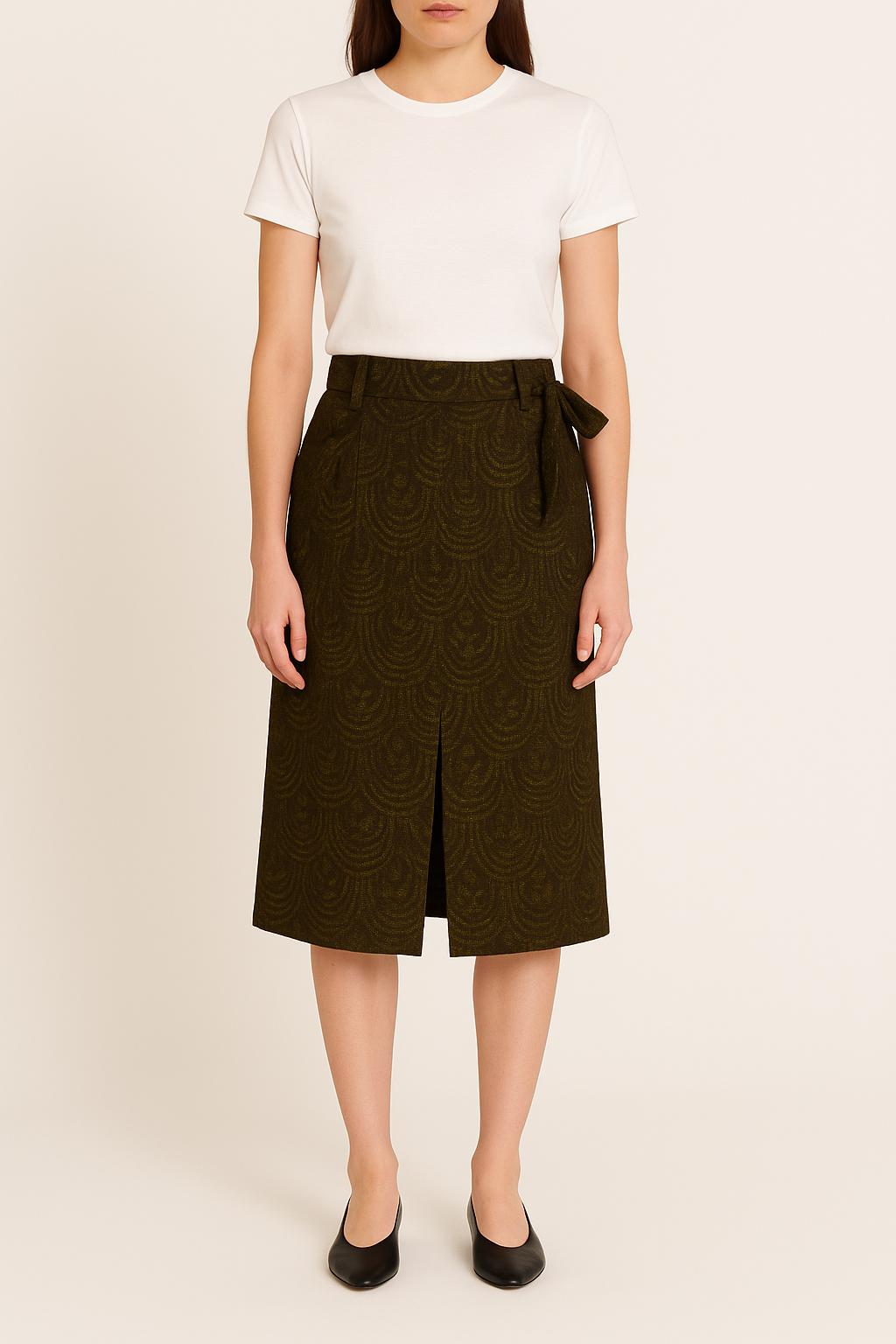 Jupe Midi Verte - Taille S/36 de la marque Essentiel Antwerp | PARAD33788 - Vendu par Paradigme - Image 1
