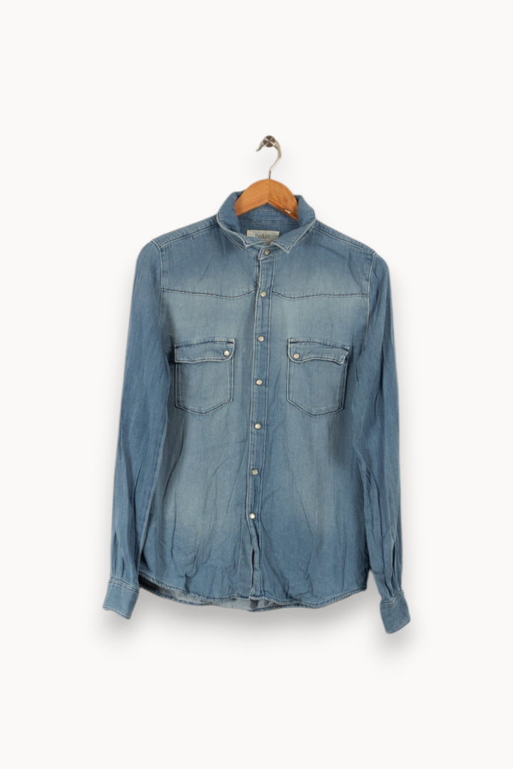 Chemise bleue - Taille XS/34 de la marque ba&sh | PARAD33790 - Vendu par Paradigme - Image 1
