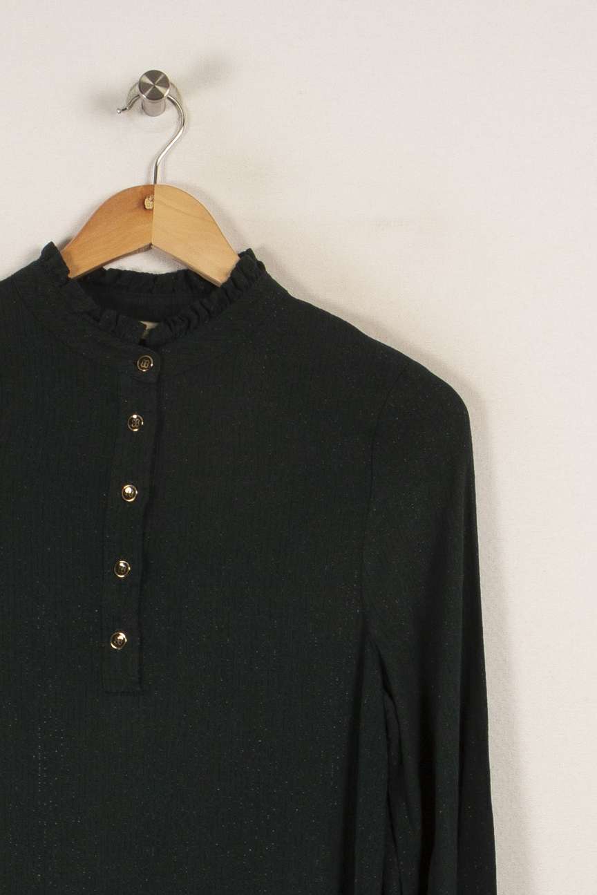 Robe vert foncé - Taille S/36 de la marque La Fée Maraboutée | PARAD33808 - Vendu par Paradigme - Image 2