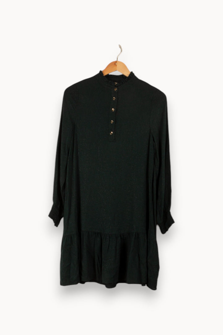 Robe vert foncé - Taille S/36 de la marque La Fée Maraboutée | PARAD33808 - Vendu par Paradigme - Image 1