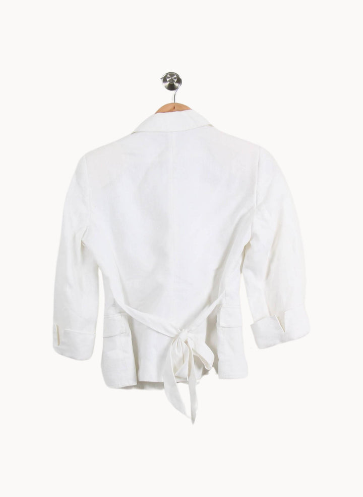 Blazer Blanc - Taille S/36 de la marque Caroll | PARAD33812 - Vendu par Paradigme - Image 4
