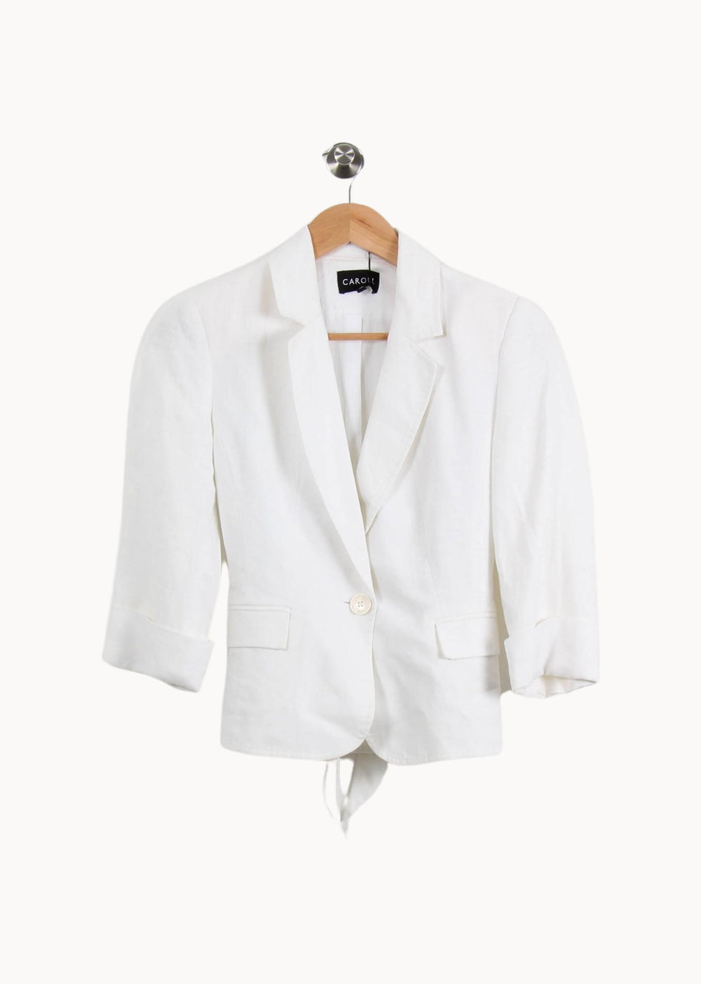 Blazer Blanc - Taille S/36 de la marque Caroll | PARAD33812 - Vendu par Paradigme - Image 2