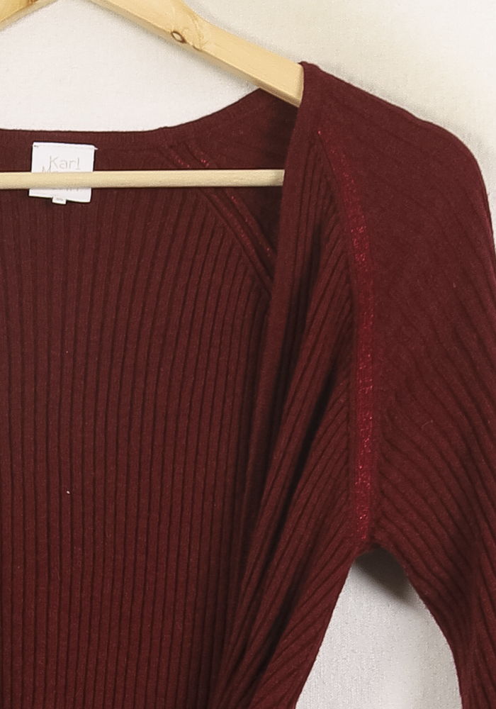 Cardigan Bordeaux - Taille XS/34 de la marque Karl Marc John | PARAD33840 - Vendu par Paradigme - Image 3