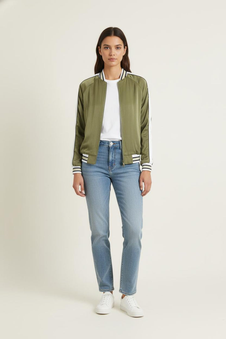 Blouson Kaki et Blanc - Taille S/36 de la marque Zadig&Voltaire | PARAD33847 - Vendu par Paradigme - Image 1