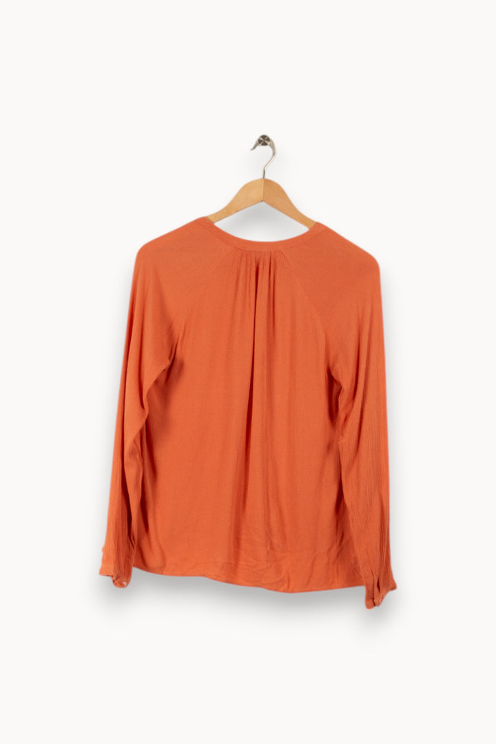 Blouse orange - Taille S/36 de la marque American Vintage | PARAD33848 - Vendu par Paradigme - Image 3