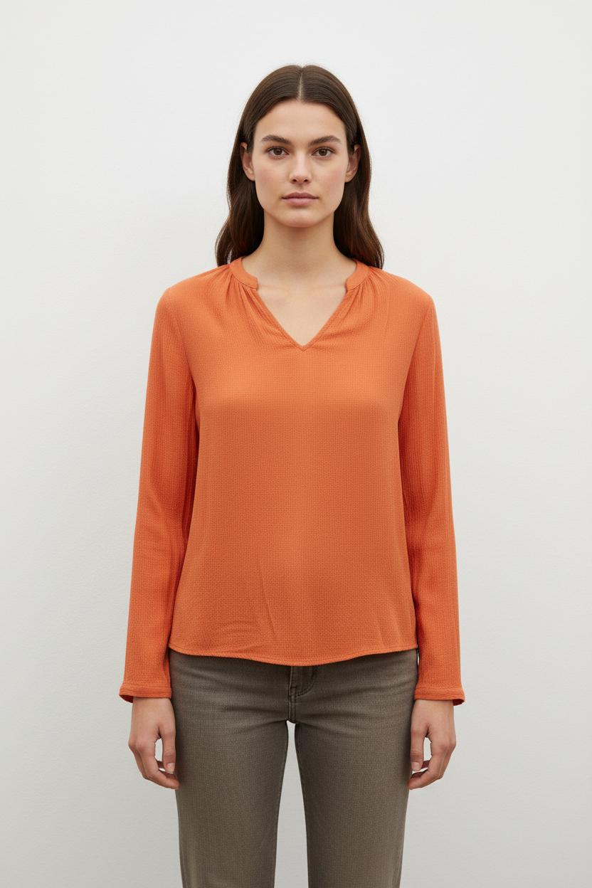 Blouse orange - Taille S/36