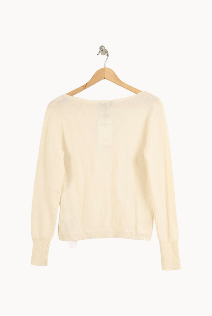 Pull Blanc - Taille M/38 de la marque Caroll | PARAD33860 - Vendu par Paradigme - Image 4