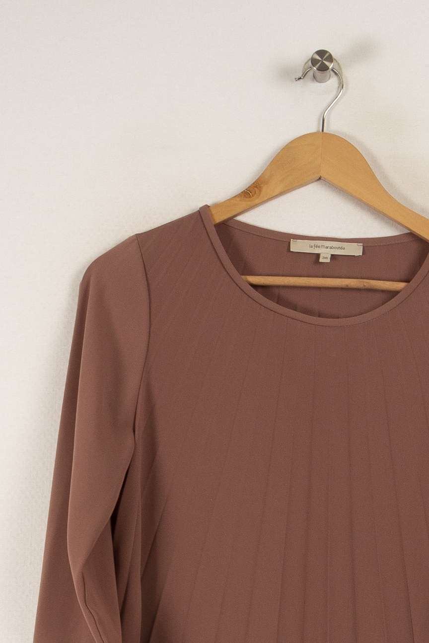 Robe rose - Taille S/36 de la marque La Fée Maraboutée | PARAD33870 - Vendu par Paradigme - Image 2