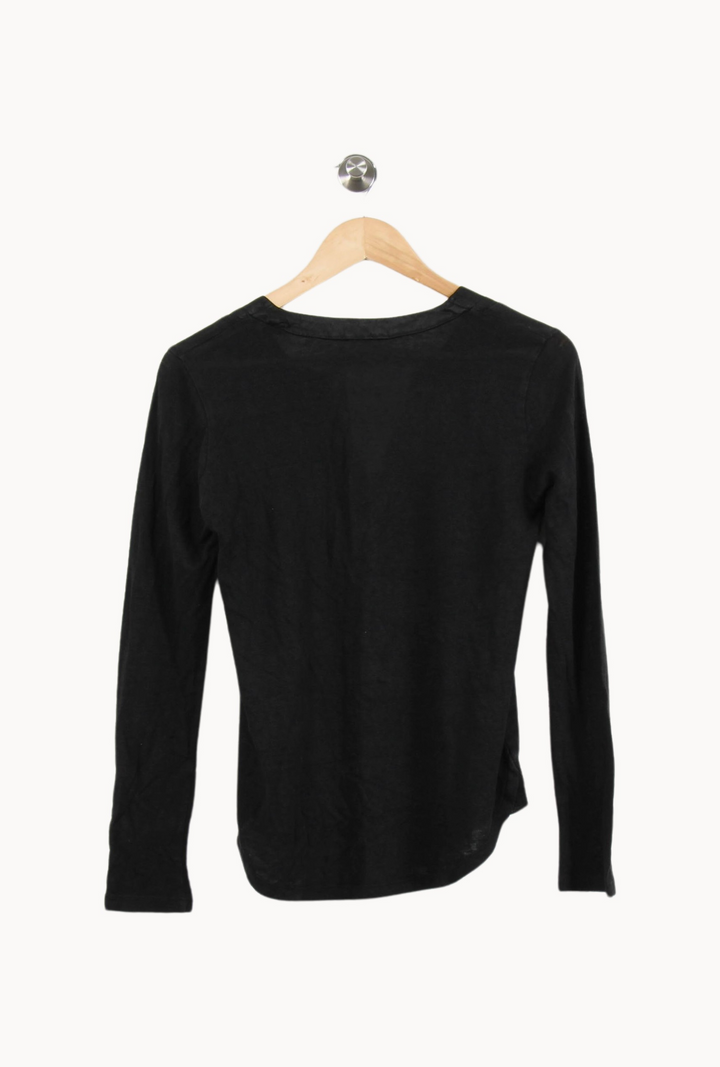 Blouse Noire - Taille S/36 de la marque Sandro | PARAD33871 - Vendu par Paradigme - Image 4