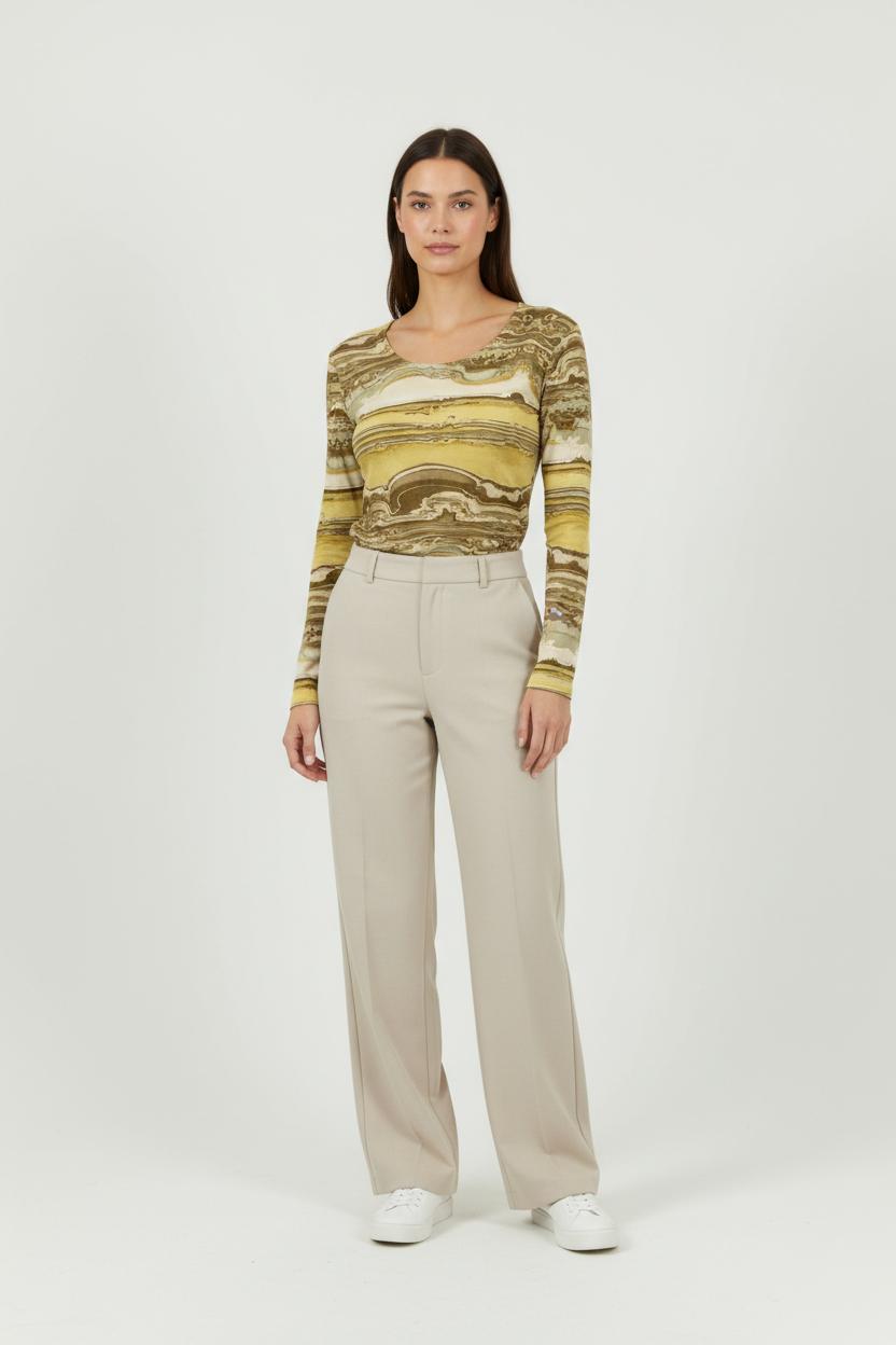 Pull Jaune et Marron - Taille S/36 de la marque Caroll | PARAD33880 - Vendu par Paradigme - Image 1