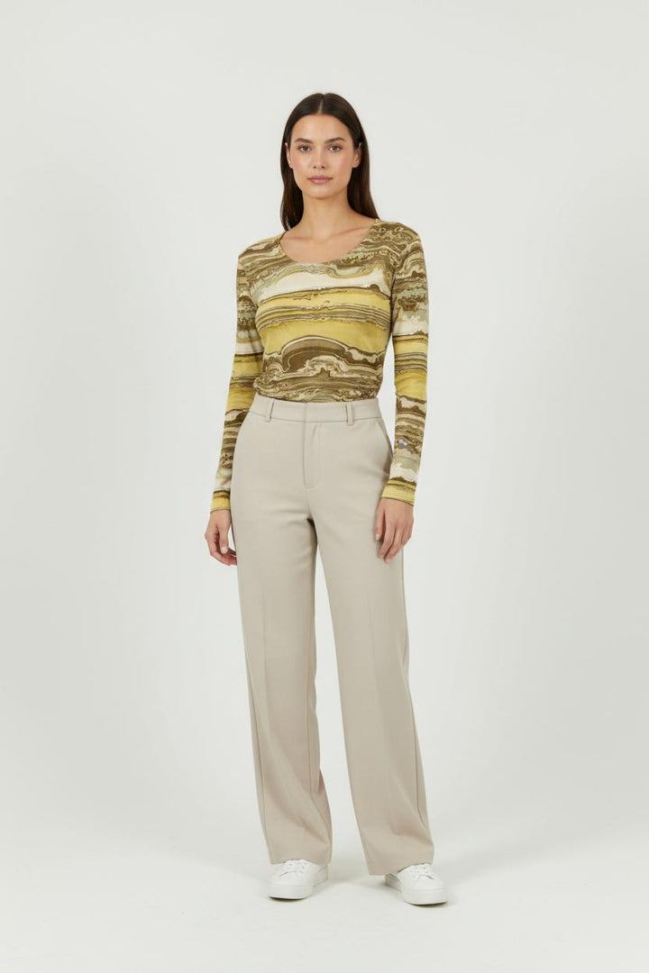 Pull Jaune et Marron - Taille S/36 de la marque Caroll | PARAD33880 - Vendu par Paradigme - Image 1
