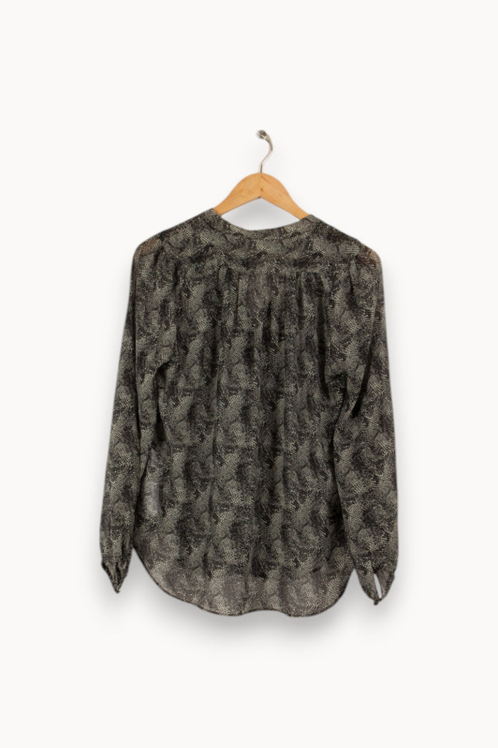 Blouse grise imprimée - Taille S/36 de la marque ZAPA | PARAD33884 - Vendu par Paradigme - Image 3