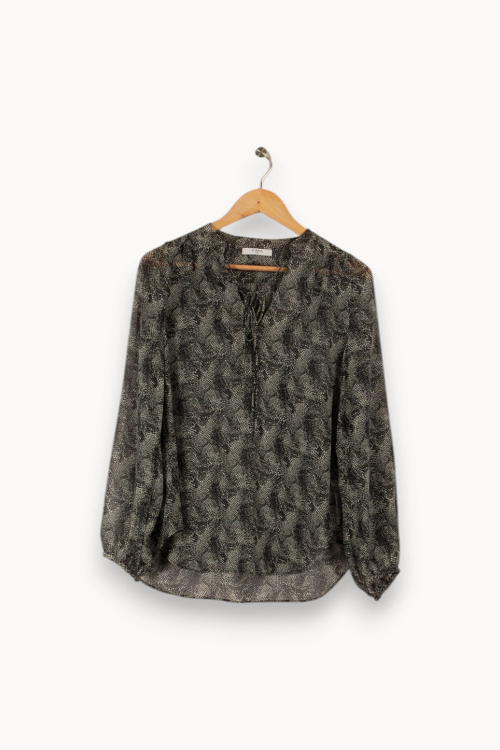 Blouse grise imprimée - Taille S/36 de la marque ZAPA | PARAD33884 - Vendu par Paradigme - Image 1