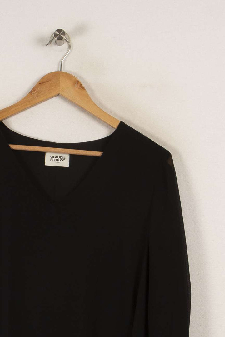 Robe noire - Taille L/40 de la marque Claudie Pierlot | PARAD33890 - Vendu par Paradigme - Image 2