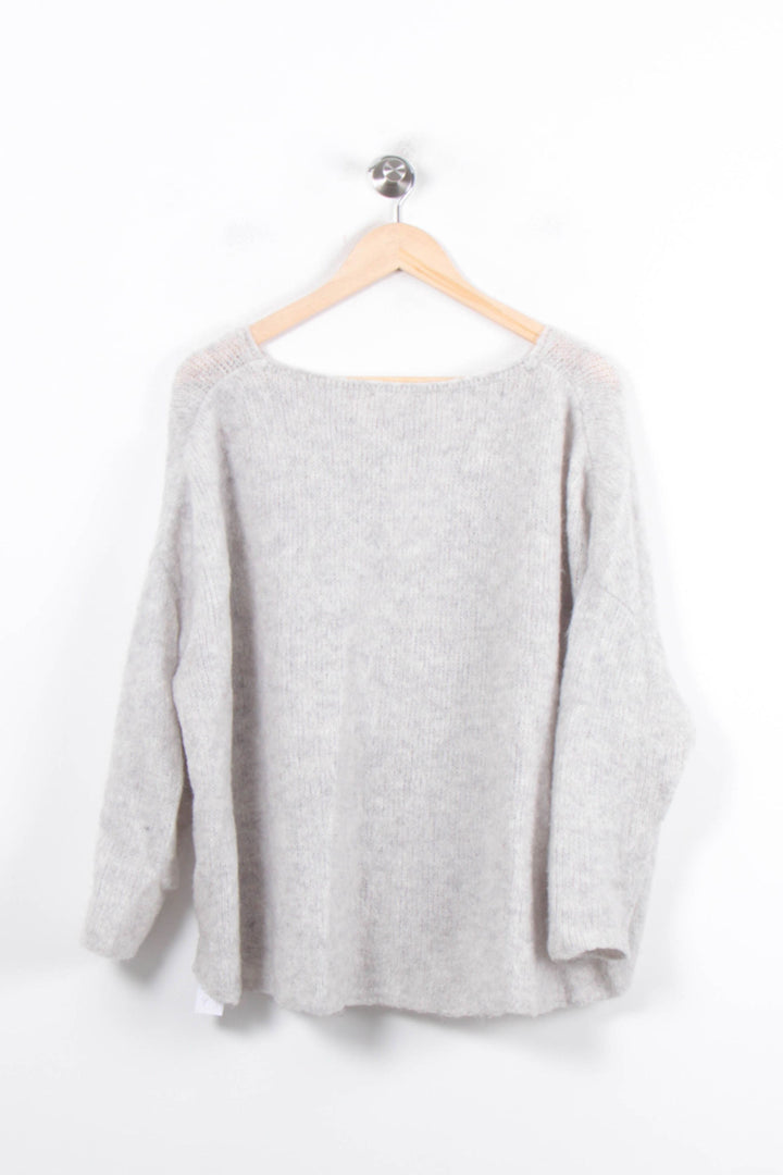 Pull Gris - Taille L/40 de la marque American Vintage | PARAD33895 - Vendu par Paradigme - Image 4