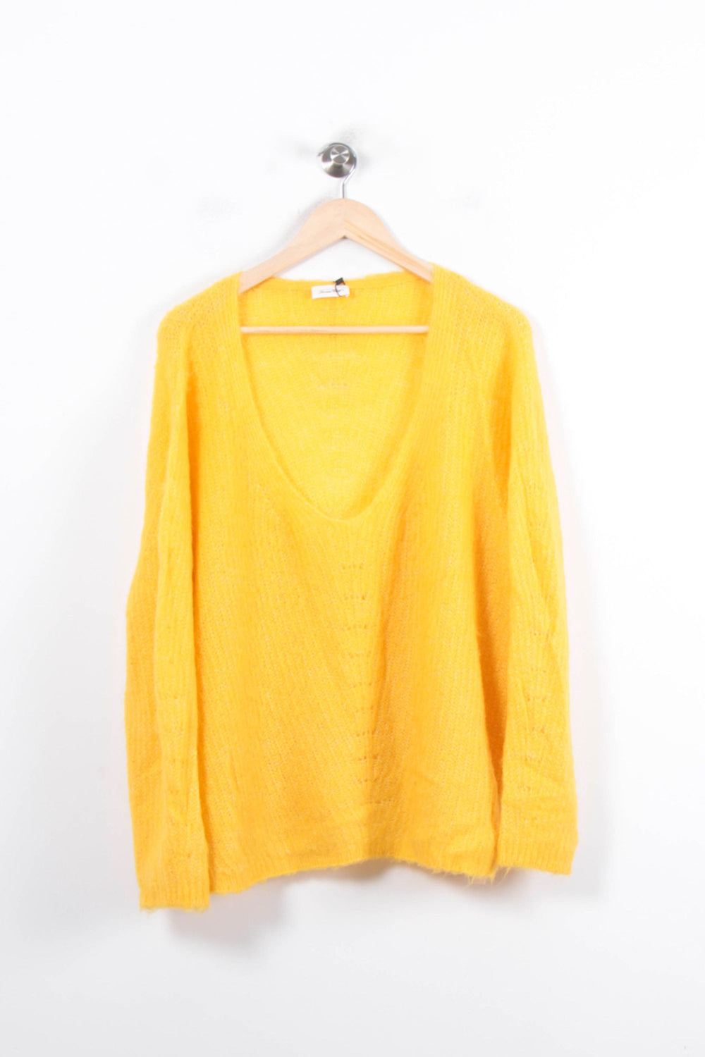 Pull Jaune - Taille L/40 de la marque American Vintage | PARAD33897 - Vendu par Paradigme - Image 2
