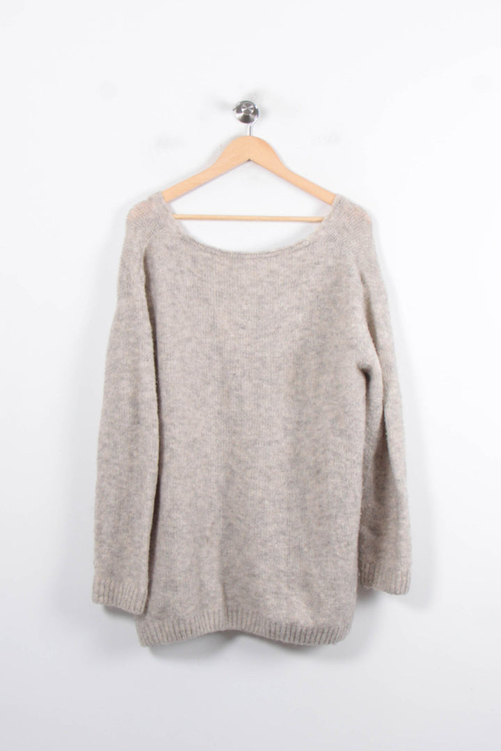 Pull Gris - Taille L/40 de la marque American Vintage | PARAD33898 - Vendu par Paradigme - Image 4