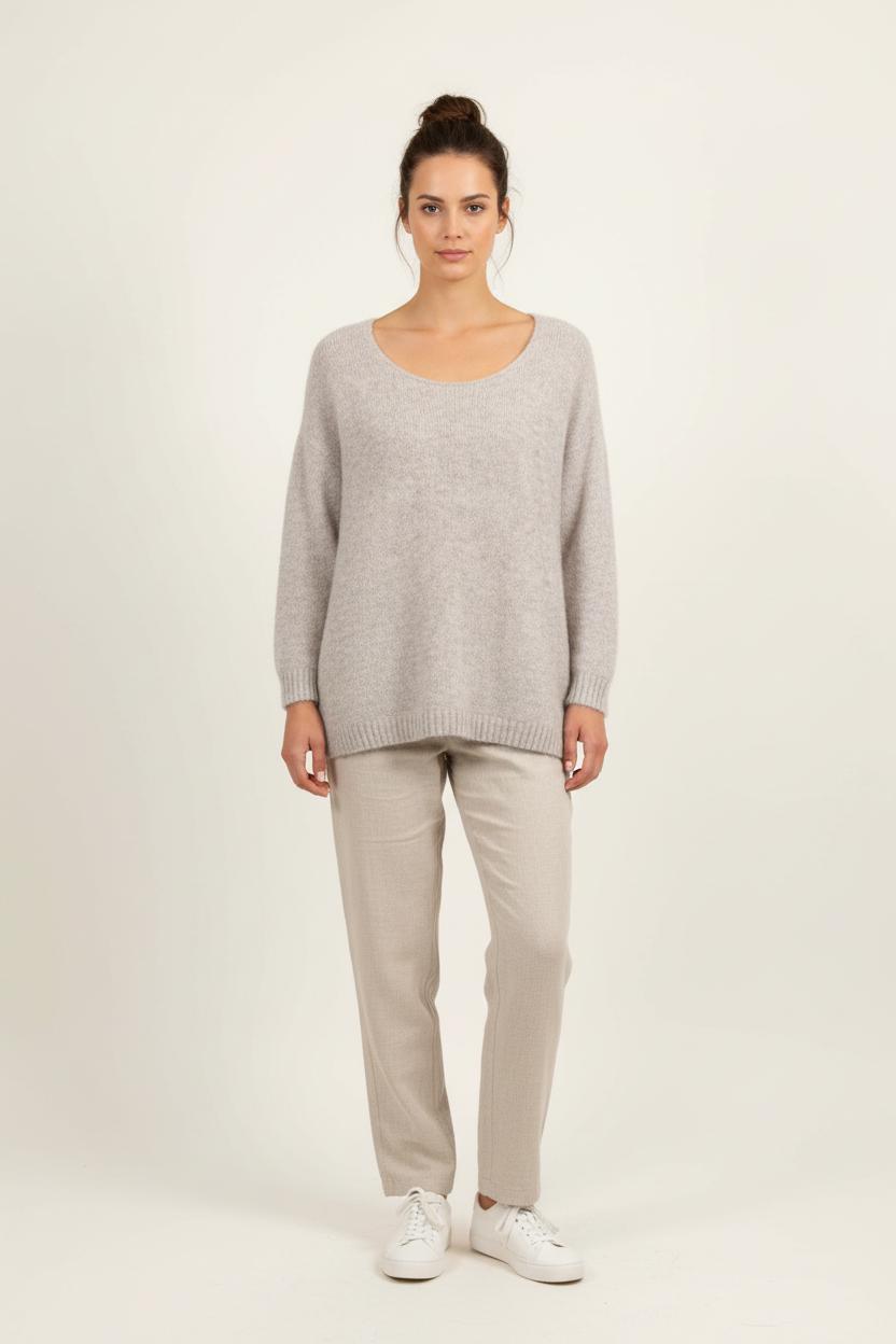 Pull Gris - Taille L/40 de la marque American Vintage | PARAD33898 - Vendu par Paradigme - Image 1