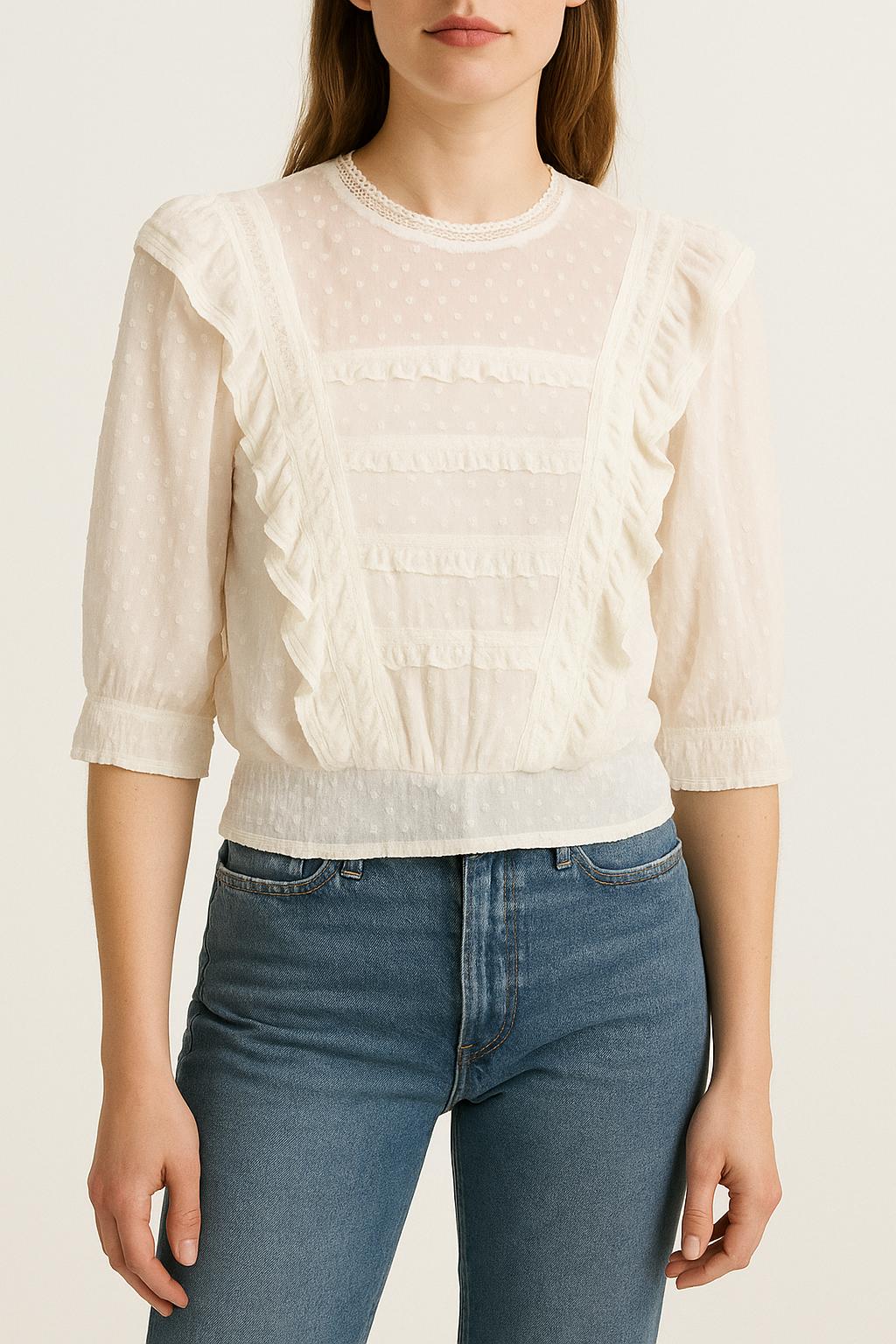 Blouse Blanche - Taille S/36 de la marque The Kooples | PARAD33900 - Vendu par Paradigme - Image 1