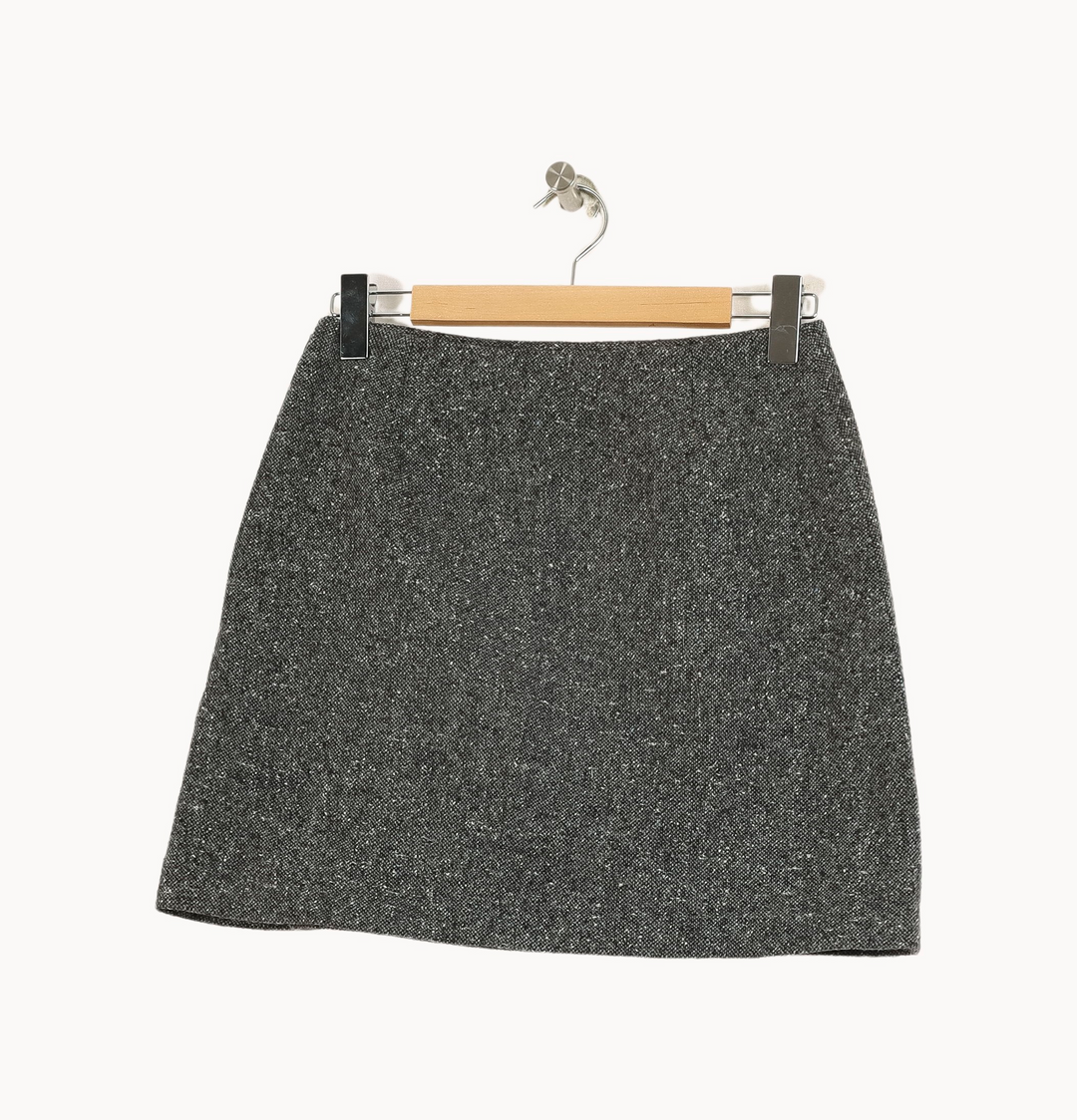 Jupe Courte Grise - Taille L/40 de la marque Claudie Pierlot | PARAD33903 - Vendu par Paradigme - Image 4
