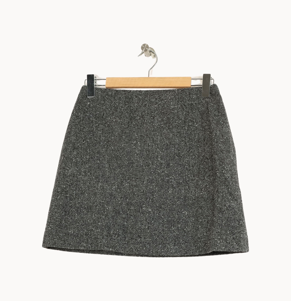 Jupe Courte Grise - Taille L/40 de la marque Claudie Pierlot | PARAD33903 - Vendu par Paradigme - Image 2