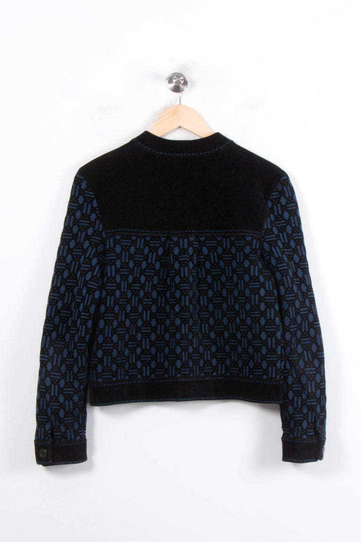 Veste Tailleur Noire et Bleue - Taille M/38 de la marque Maje | PARAD33912 - Vendu par Paradigme - Image 4