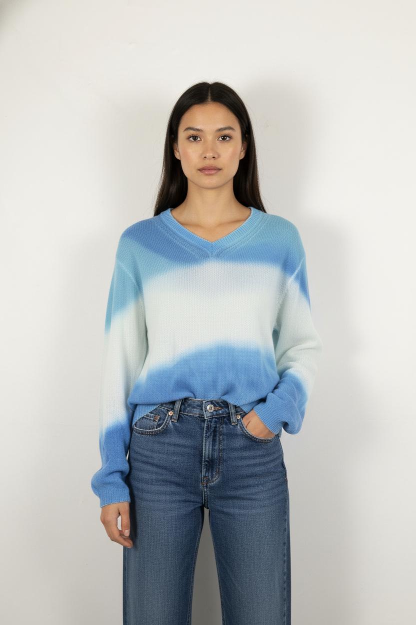 Pull Bleu et Blanc - Taille XL/42