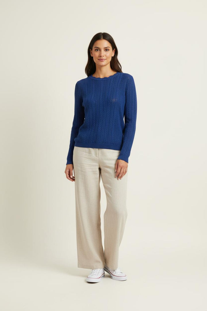 Pull Bleu - Taille XS/34 de la marque Imprevu | PARAD33956 - Vendu par Paradigme - Image 4