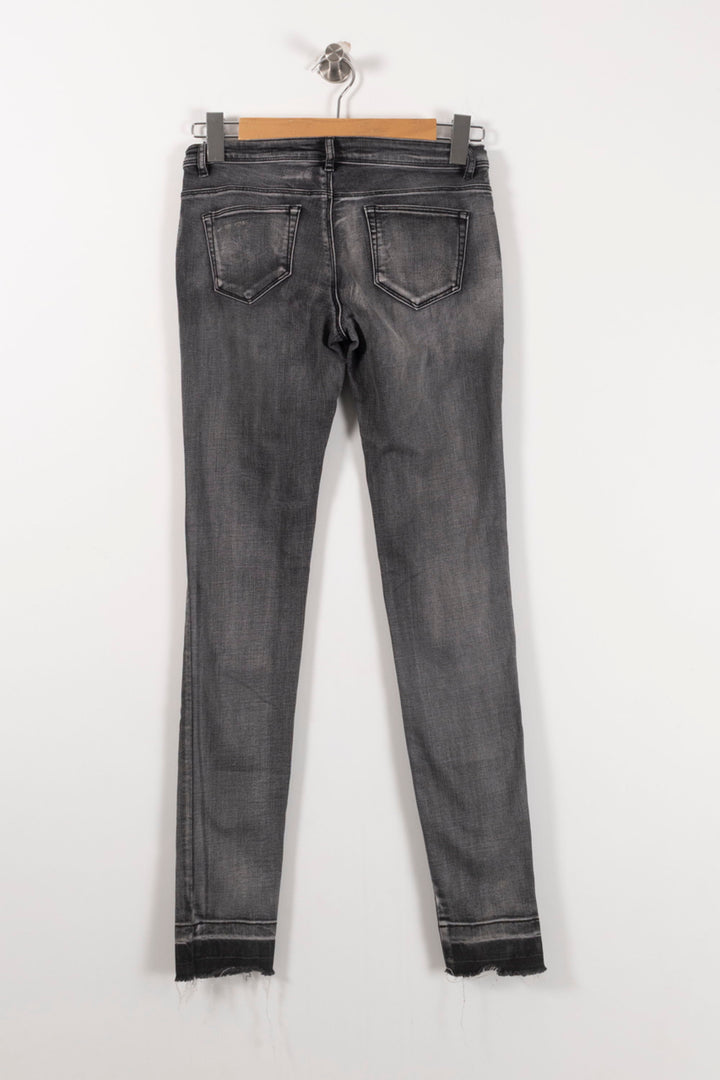 Jean Skinny Gris - Taille S/36 de la marque IKKS | PARAD33977 - Vendu par Paradigme - Image 4