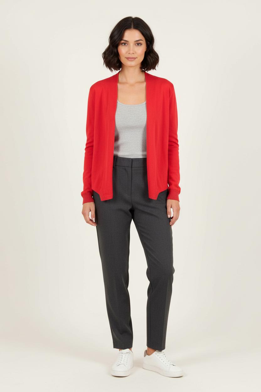 Cardigan Rouge - Taille XS/34 de la marque Bérénice | PARAD33981 - Vendu par Paradigme - Image 1