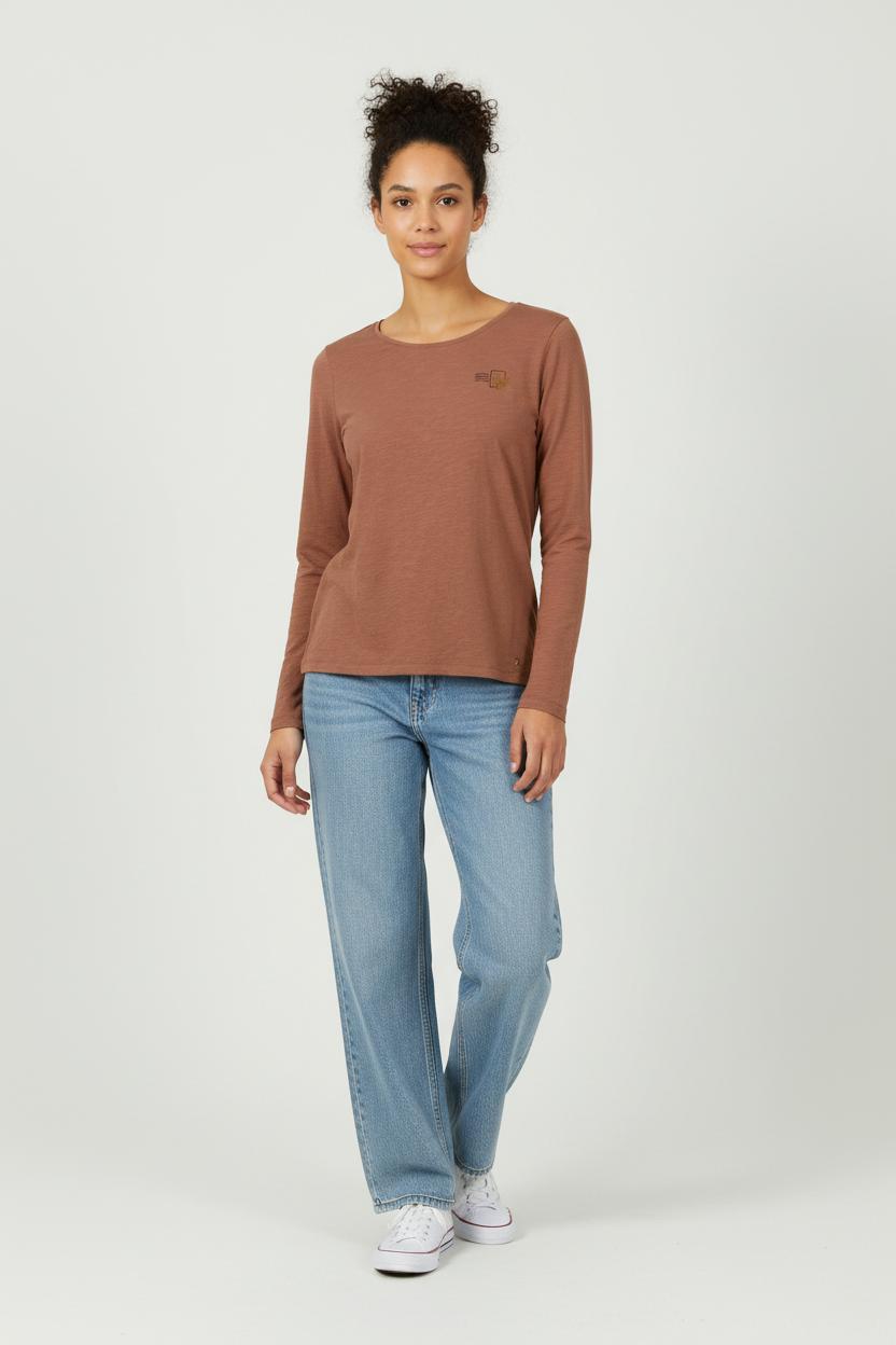 T-shirt Manches Longues Rouille - Taille S/36 de la marque Des petits hauts | PARAD34038 - Vendu par Paradigme - Image 1