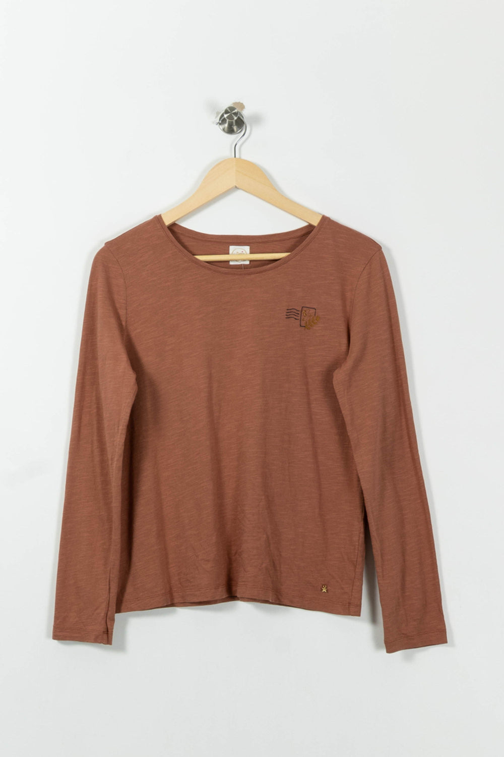 T-shirt Manches Longues Rouille - Taille S/36 de la marque Des petits hauts | PARAD34038 - Vendu par Paradigme - Image 2