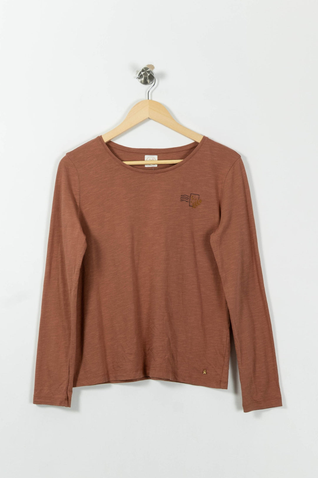 T-shirt Manches Longues Rouille - Taille S/36 de la marque Des petits hauts | PARAD34038 - Vendu par Paradigme - Image 2