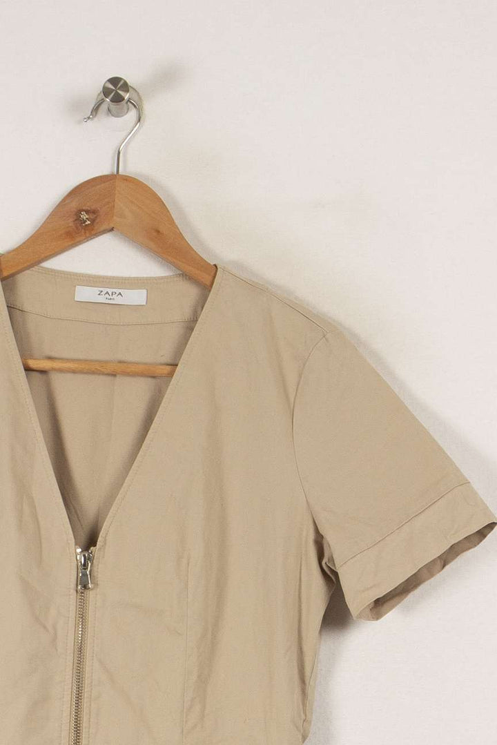 Robe beige - Taille M/38 de la marque ZAPA | PARAD34043 - Vendu par Paradigme - Image 2