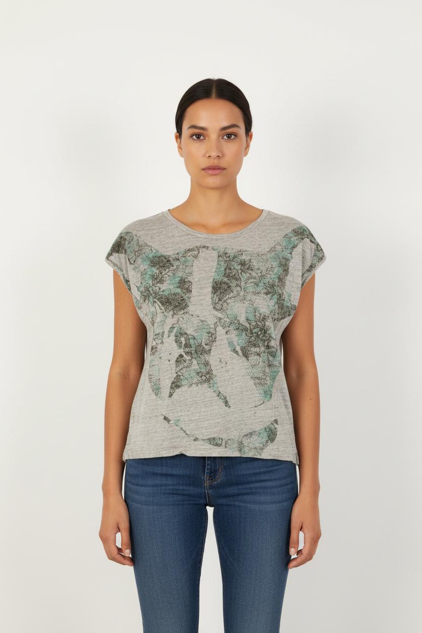 T-shirt Gris - Taille XS/34