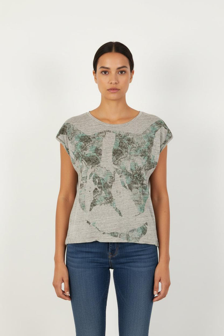 T-shirt Gris - Taille XS/34