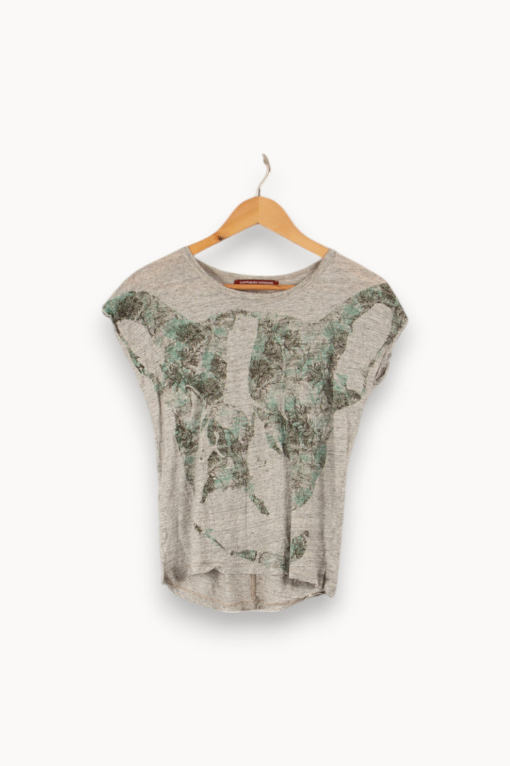 T-shirt Gris - Taille XS/34 de la marque Comptoir des Cotonniers | PARAD34046 - Vendu par Paradigme - Image 1