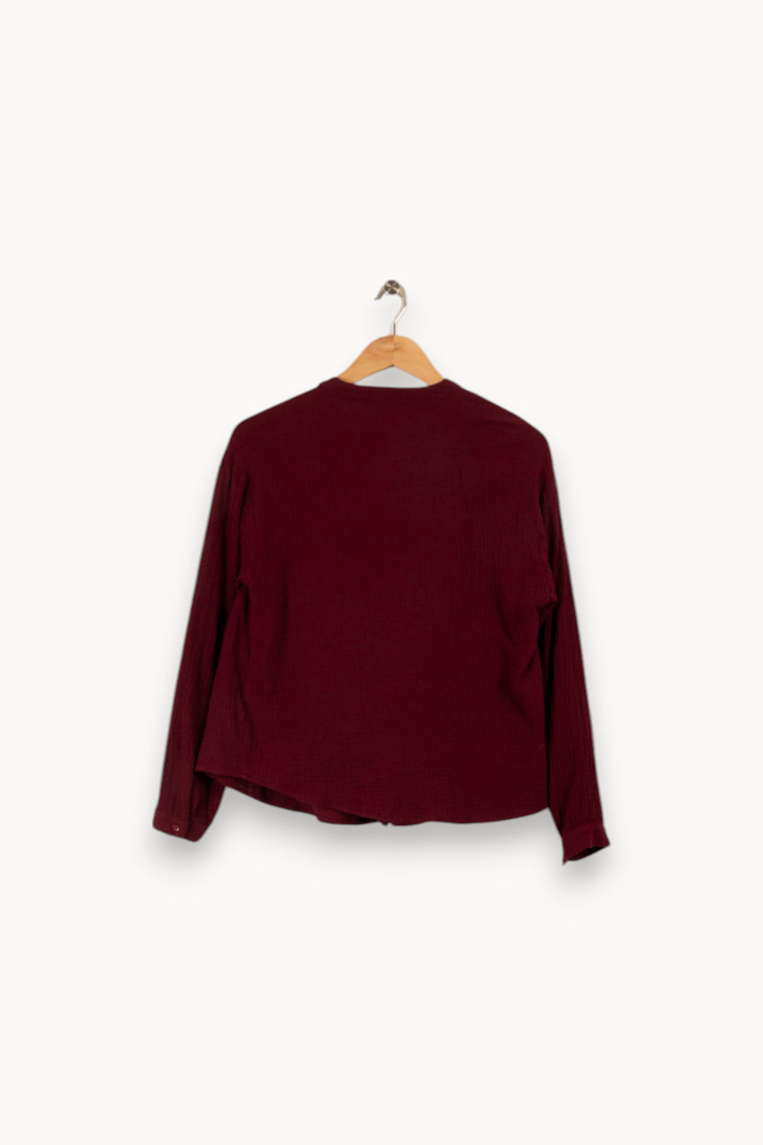 Blouse Bordeaux - Taille S/36 de la marque Garance Paris | PARAD34055 - Vendu par Paradigme - Image 3