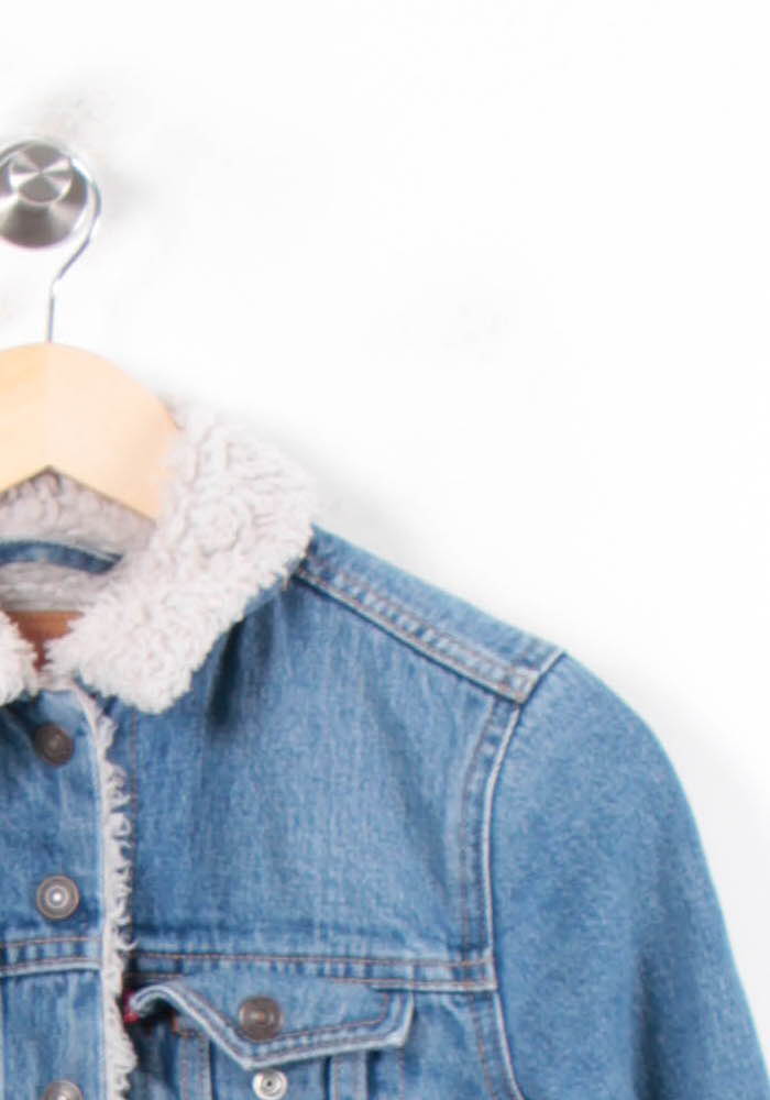 Veste en Jean Bleue - Taille XS/34 de la marque Levi's | PARAD34057 - Vendu par Paradigme - Image 3