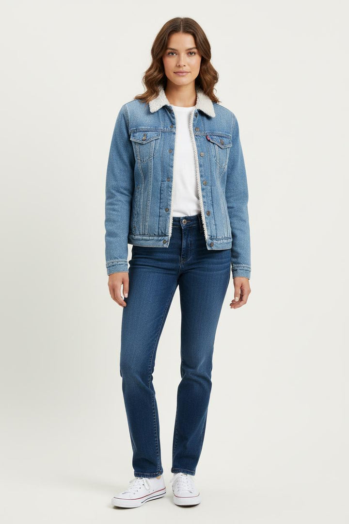 Veste en Jean Bleue - Taille XS/34 de la marque Levi's | PARAD34057 - Vendu par Paradigme - Image 1