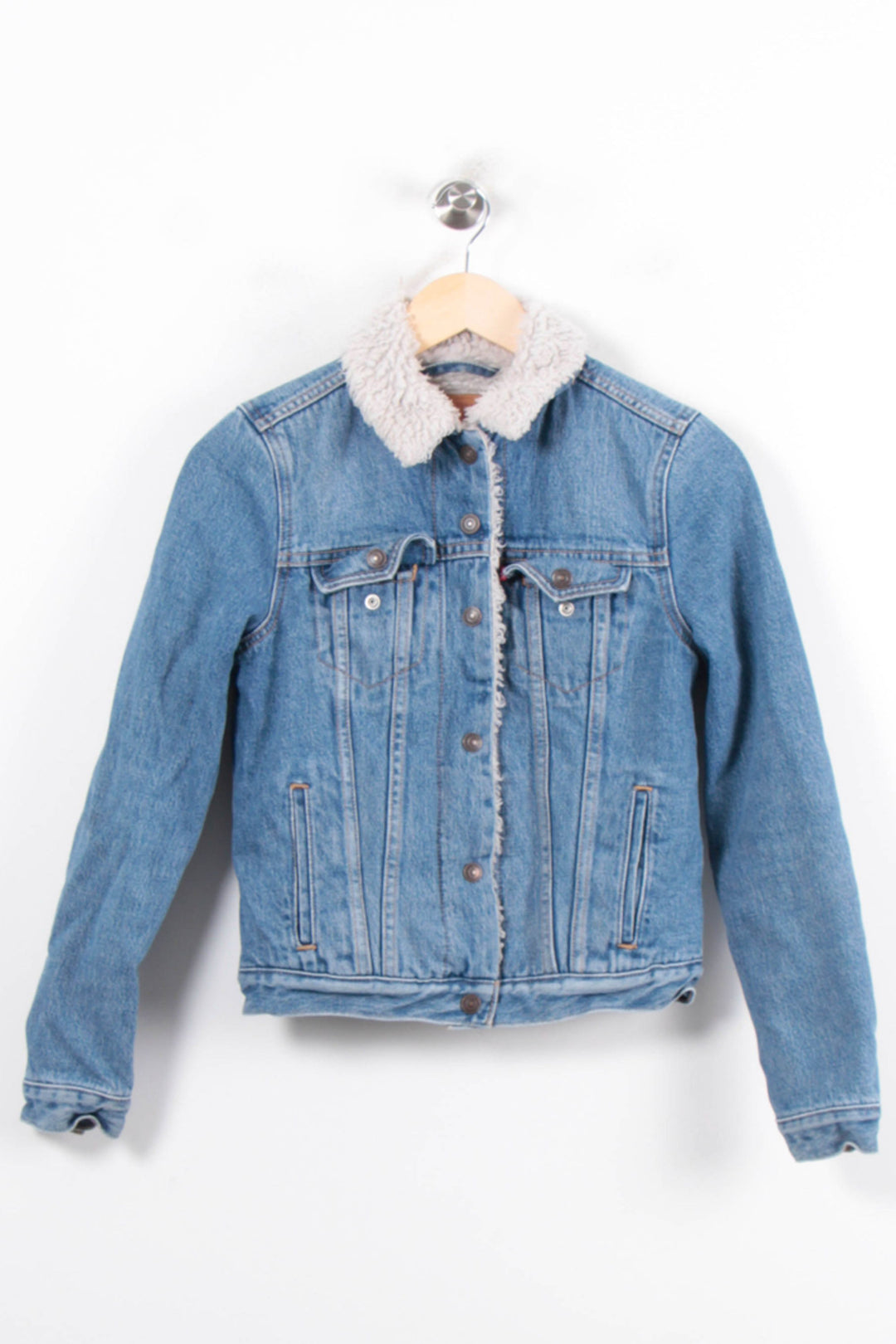 Veste en Jean Bleue - Taille XS/34 de la marque Levi's | PARAD34057 - Vendu par Paradigme - Image 2