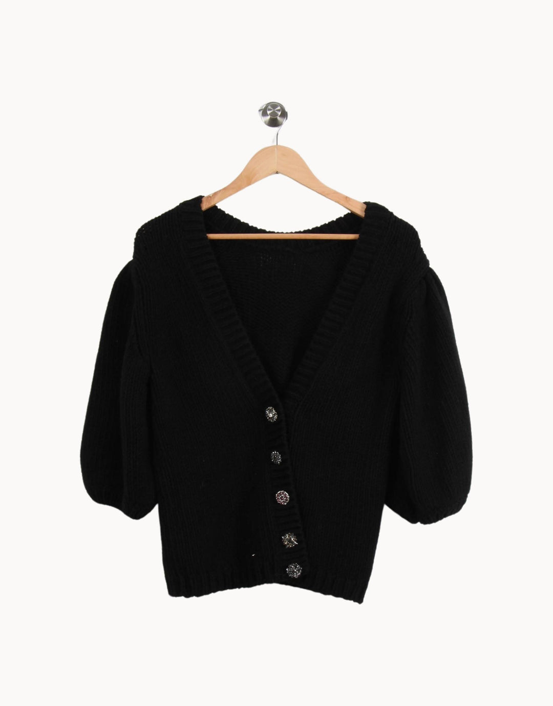 Cardigan Noir - Taille S/36 de la marque ba&sh | PARAD34059 - Vendu par Paradigme - Image 2