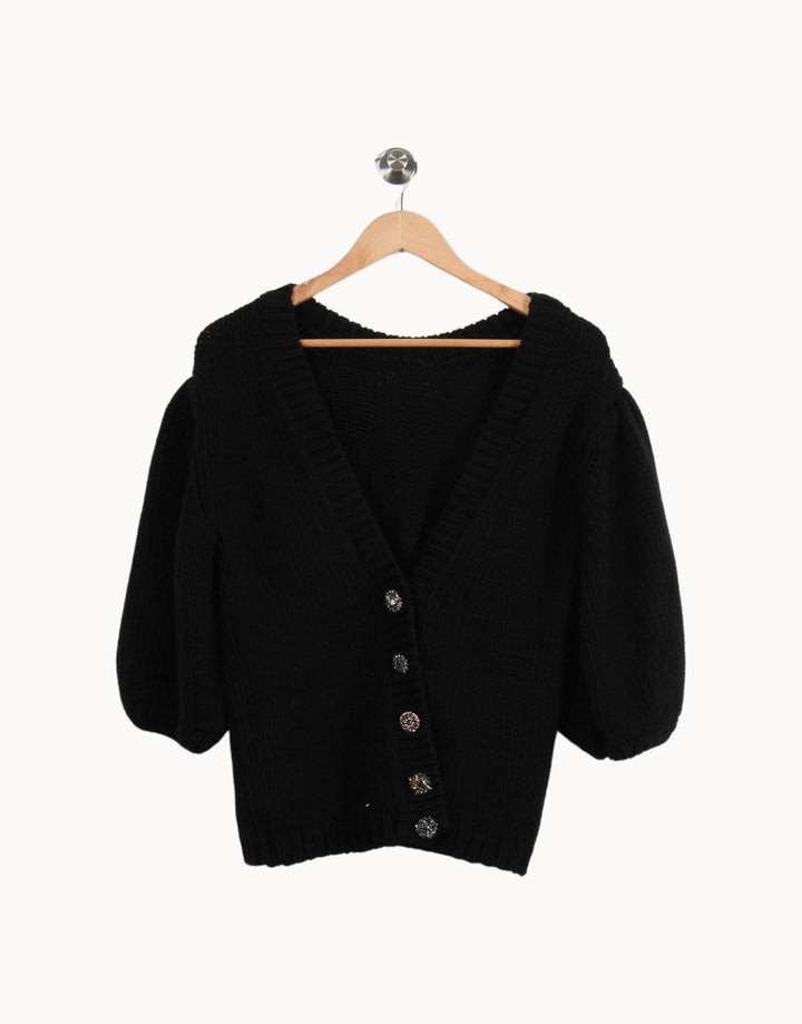Cardigan Noir - Taille S/36 de la marque ba&sh | PARAD34059 - Vendu par Paradigme - Image 2