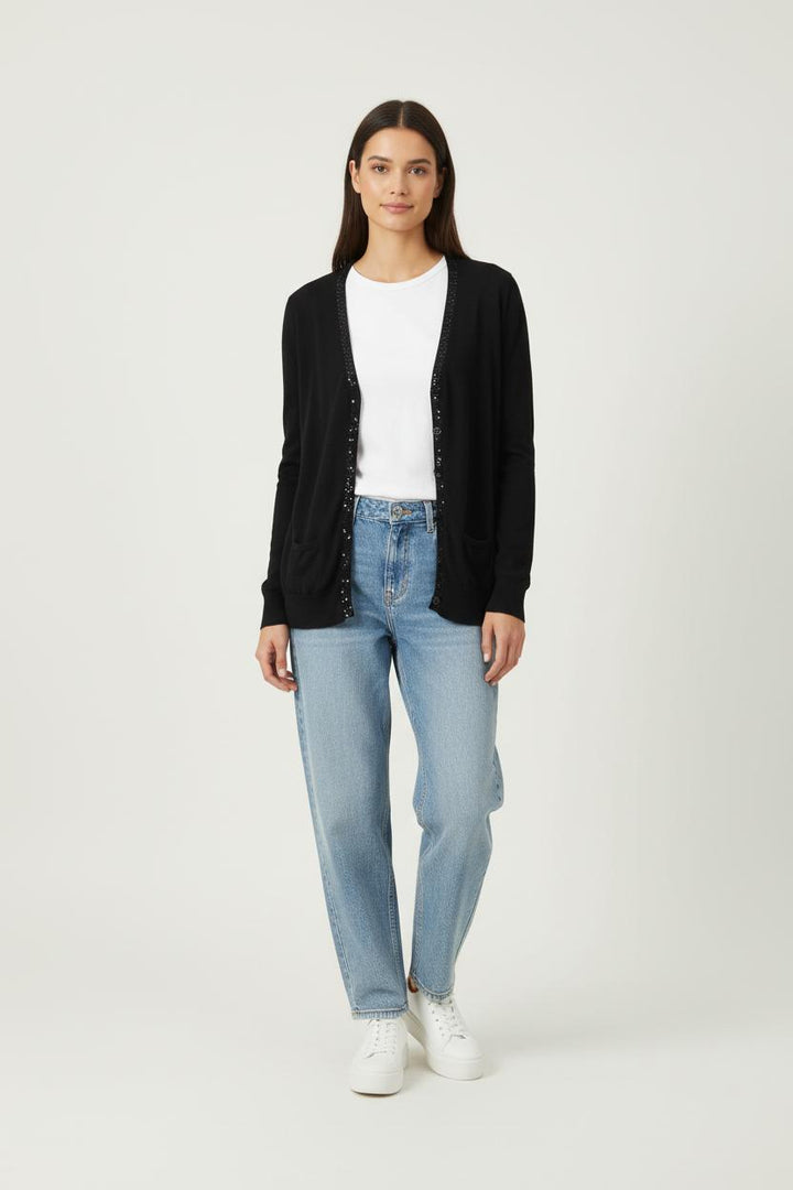 Cardigan Noir - Taille S/36 de la marque Tara Jarmon | PARAD34067 - Vendu par Paradigme - Image 1
