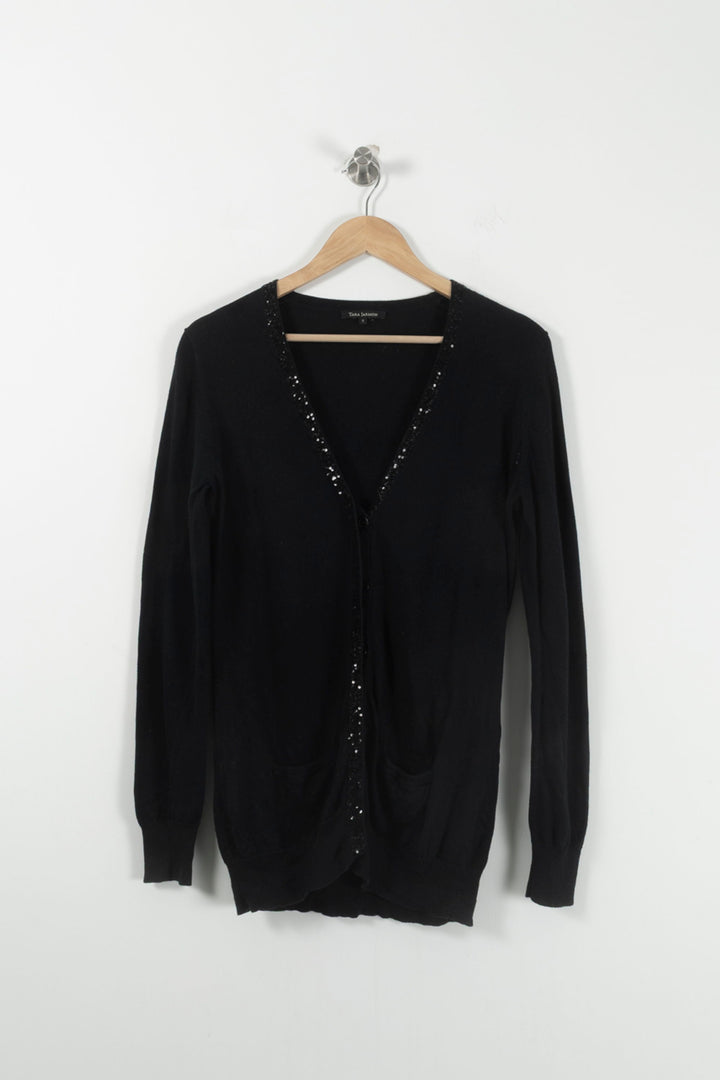 Cardigan Noir - Taille S/36 de la marque Tara Jarmon | PARAD34067 - Vendu par Paradigme - Image 2