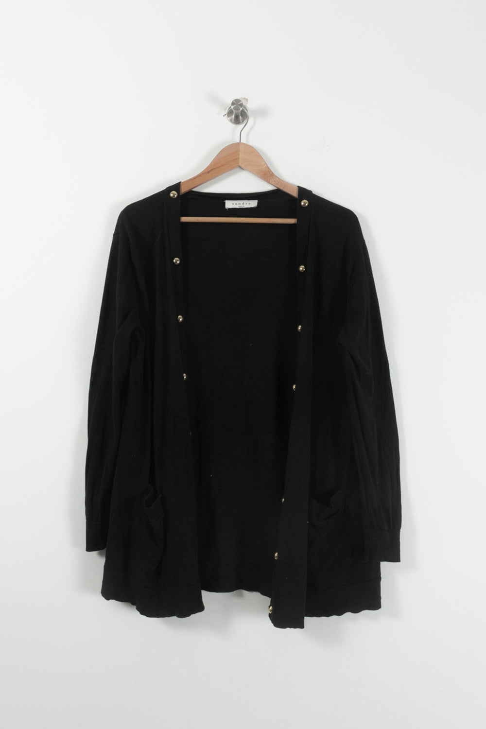 Cardigan Noir - Taille S/36 de la marque Sandro | PARAD34079 - Vendu par Paradigme - Image 2